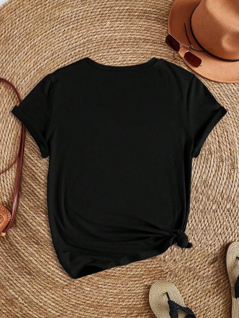 Женская футболка унисекс в стиле винтаж с принтом ковбоя Let's Go для девочек с коротким рукавом, летняя уличная мода, топы с круглым вырезом, свободная женская одежда