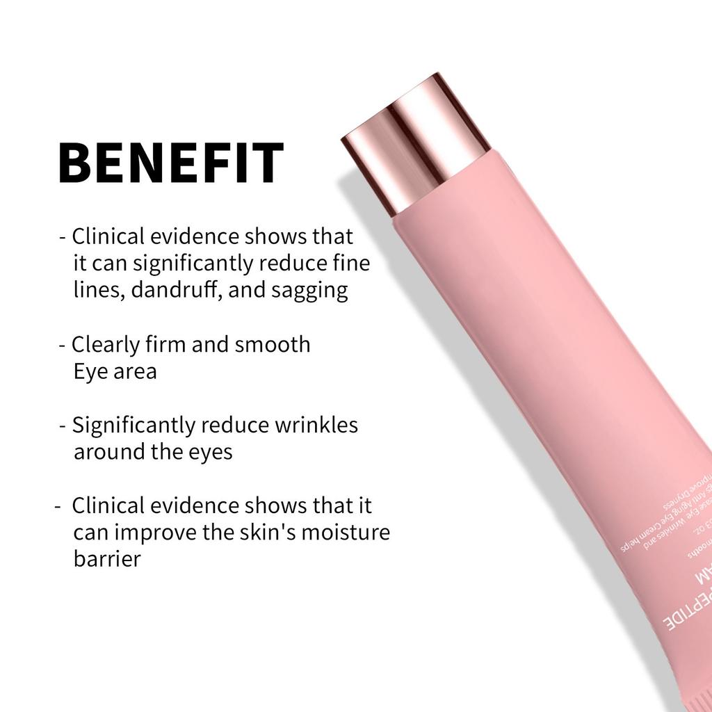 Пептидный крем для кожи вокруг глаз Укрепляющий крем для кожи вокруг глаз Уменьшает мешки под глазами, морщины, темные круги и мгновенно устраняет морщины на лице