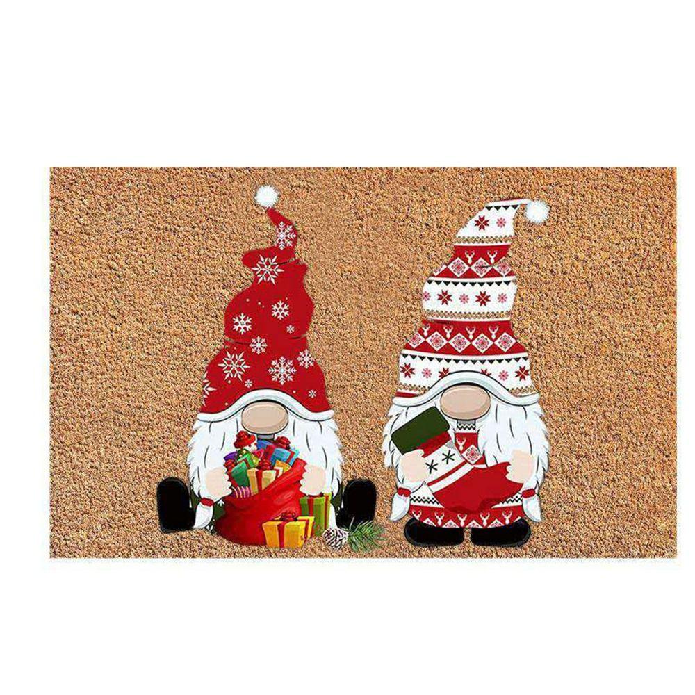 Bedroom Kitchen Rugs Xmas Bathroom Mat Christmas Decoration Hallway Mat Door Mat Corridor Carpet