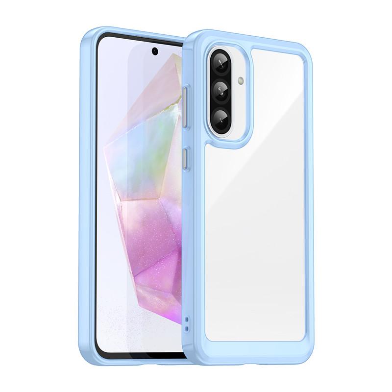 For Samsung Galaxy A56 5G Case For Samsung A06 A16 A36 A56 Cover Colorful Soft Edge Silicone Transparent Bumper For Galaxy A56