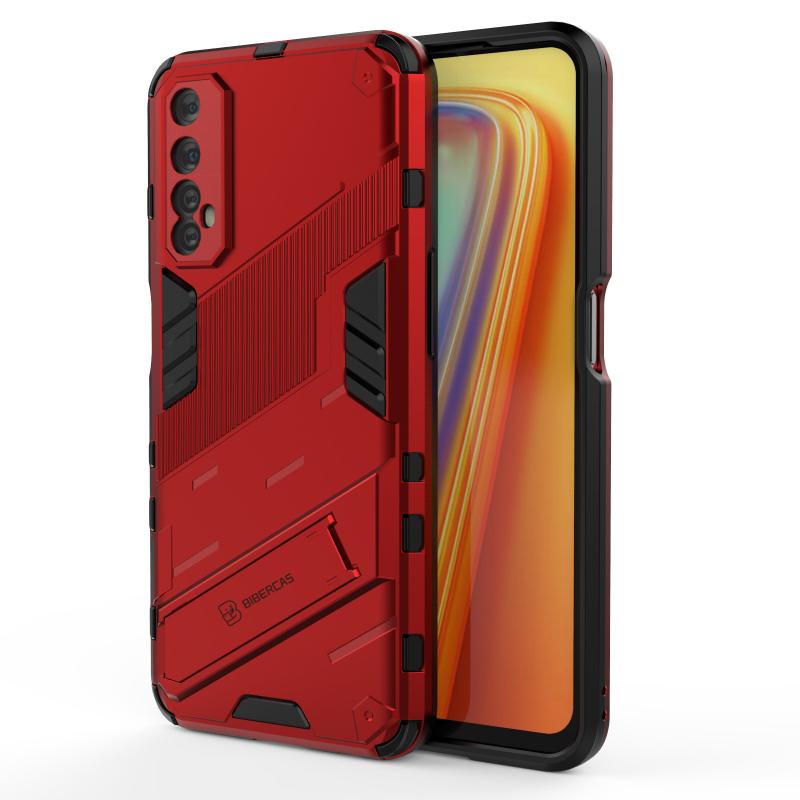For OPPO Realme 7 Pro 4G Armor Shockproof Phone Case Back Cover Magnetic Kickstand Anti-Fall Protect Cases Coque
