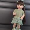 KEIUMI Кукла-младенец Reborn Baby Girl 55 см, тело из силикона и винила, реалистичная кукла-новорожденная принцесса Bebe, детские игрушки, подарки на Рождество