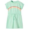 Children's Dress with Bright Green Drawstring 92/104/116/128/140