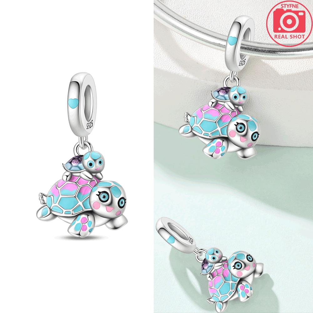 Серия Мир Океана Морской Синий Черепаха Морская Звезда Краб Осьминог Шармы Бусина Подходит Браслет Медь DIY Ювелирное Изделие Подарок