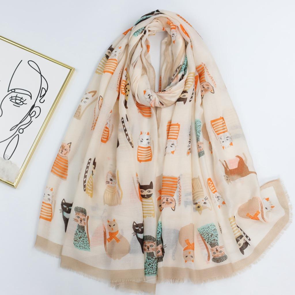 2024 Spring And Autumn Winter New Cotton And Hemp Long Thin Scarf Travel Versatile Sunscreen Warm Shawl For Women