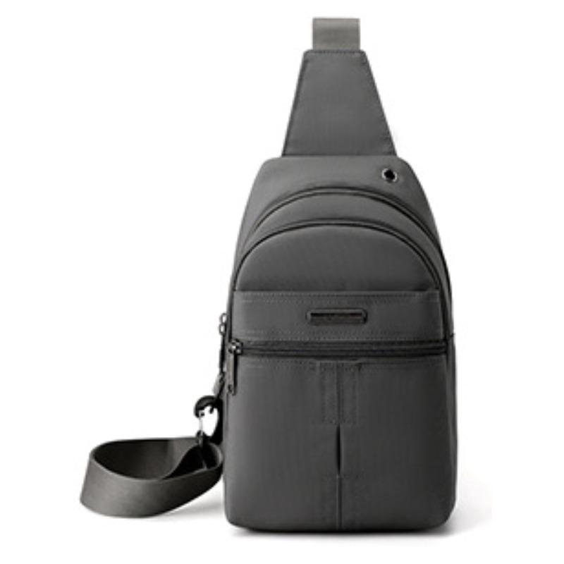 Men's Chest Bag Oxford Cloth Waterproof Multi-component Men's Travel Sports Chest Crossbody Bag Casual One-shoulder Backpack