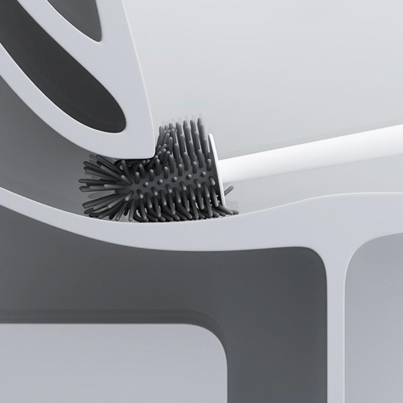 Toilet Brush Set Space saving Solution Quick Drying Toilet Bowl Brush & Holder for Efficient Bathroom Maintenance