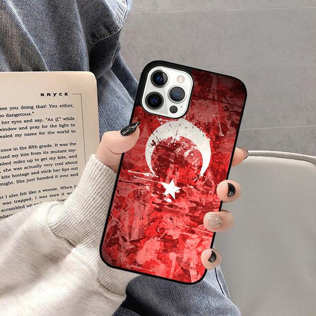 Турция Турецкий Флаг Чехол для Телефона Задняя Крышка для iPhone 17 Air 16 15 14 13 11 12 Pro Max Plus Корпус Coque