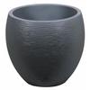 Round Egg Flower Pot Ø 50cm - EDA - Graphite - 46 L - Ø 50 X H. 45 Cm - Anthracite Grey
