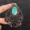 Chrysoprase Pendant Copper Wire Wrapped Pendant Handmade Jewelry Gemstone Pendant For Her Copper Wire Wrap Jewelry Octopus Pendant For Gift