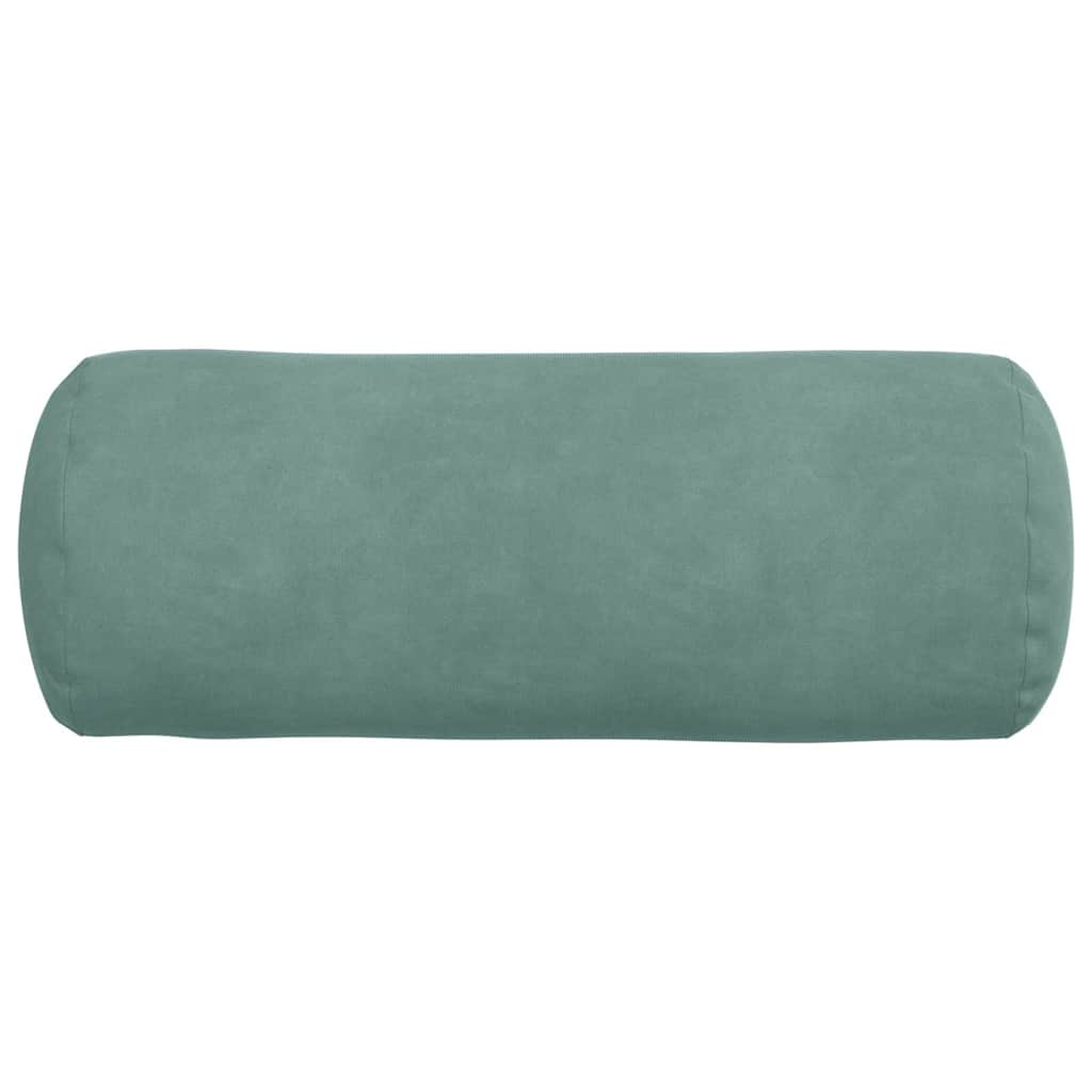 Bolster Cushions (2 pcs) Sea Green Ø 15 x 40 cm Cord Fabric