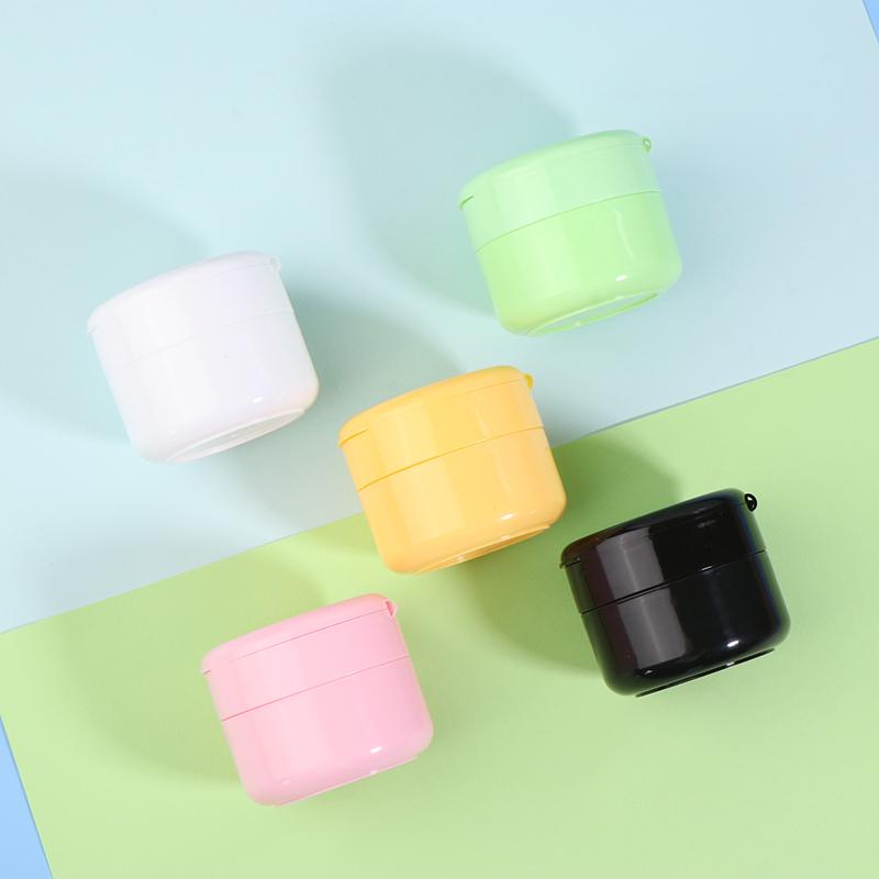 100/150G Flip Cover With Spoon Refillable Bottles Empty Makeup Jar Pot Travel Face Cream Lotion Cosmetic Cotton Pad Container