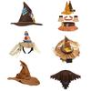 Halloween Flower Crooked Witch Hats Party Wide Brimmed Pointed Hat Accessory Unique Witch Hat Wizard Hat