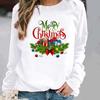 Women's Christmas Cartoon Printed Pullover Hoodie