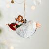 Festival Accessories Drop Ornament Christmas Angel Pendant Hanging Decorations White Dress Girl