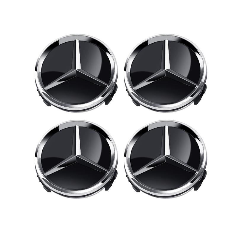 4pcs 60mm Car wheel Hub Cap Emblem badge for Mercedes Benz C180 E300 GLC W163 W166 W167 W204 W205 W212 W213 X253 W117 W176 W164 UQ4