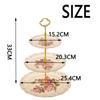 Luxury Three-tier Dim Sum Shelf Nordic Crown Cake Plate Stand Retro Cake Plate  Afternoon Tea