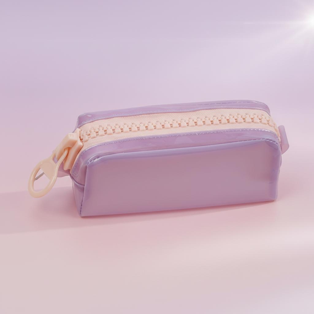 PVC Transparent Pencil Case For Girls Large Capacity Waterproof Stationery Organizer