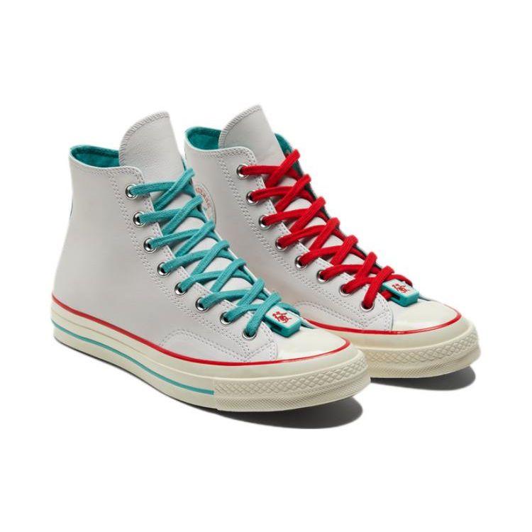 Converse Chuck Taylor All Star 1970s Кожаные Универсальные Высокие Кроссовки Унисекс Белые 173202C
