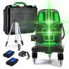 Laser Level with Elevator Tripod, Adjustable from 43.5cm To 120cm, Green Laser, 5 Lines, 6 Full Lines, High Precision, Large Square Lines, Optical Mea