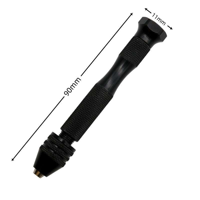 Micro Mini Pin Vise Hand Drill Twist Bit PCB Set Rotary Tool For DIY Craft Carving Resin Polymer Clay Plastic Jewelry Making