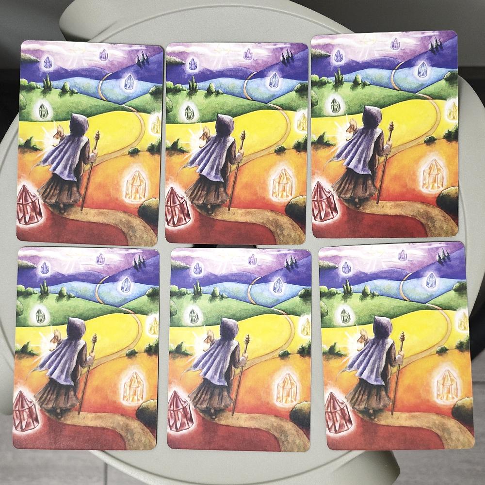 Карты Оракула Мудрости Чакры 10,4*7,3 см Духовный инструмент для Преобразования Вашей Жизни Испанское издание 49 шт. Карты Оракула