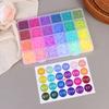 24 цвета/набор. Каждая ячейка содержит 400 шт. Мини-бусин, Термобусин, Бусин для мозаики Для детей DIY Высококачественные Мозаики Ручная работа Подарок Игрушка