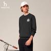 Мужской свитшот HAZZYS с вышивкой, круглый вырез, ABTZE0BCI38