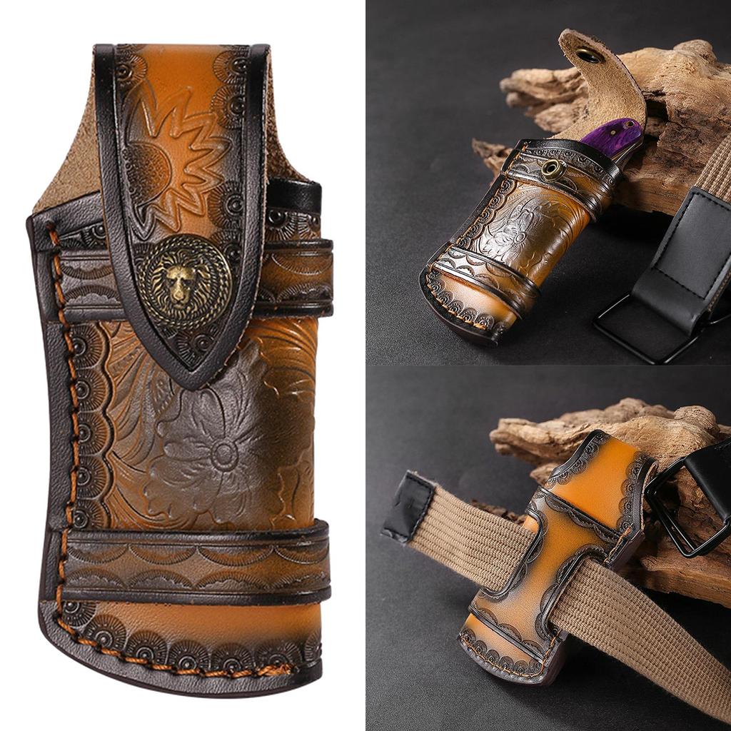 Fixed Leather Hunting Knife Sheaths Straight Waterproof Knife Holster Universal Leathers Sheath Waist Scabbard Shell