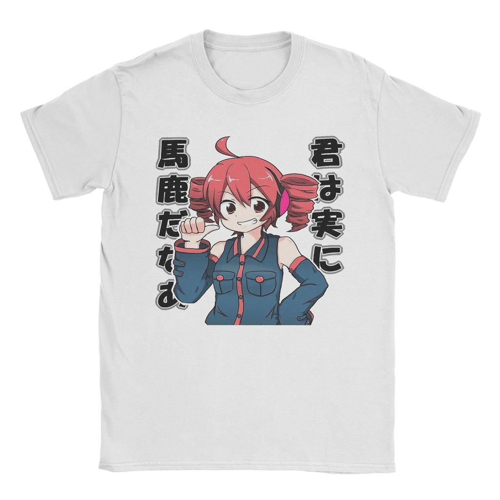 Unisex Unisexs Kasane Teto Cartoon Anime T Shirt Virtual Idols 100 Cotton Tops Unique Short Sleeve Crew Neck Tees Gift Tshirt