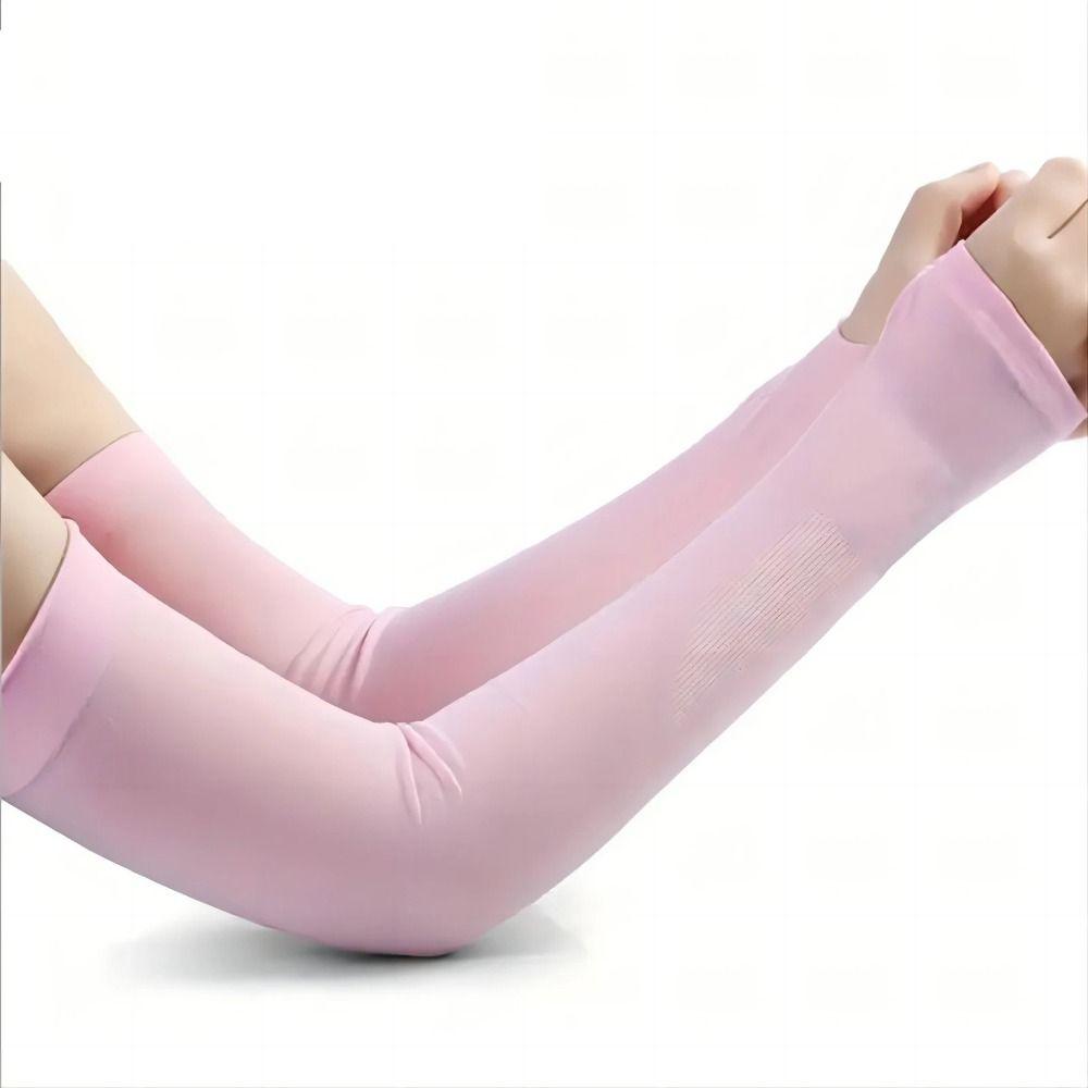 Breathable Sun Protection Sleeves Elastic Summer Cooling Cycling Sun Protection Arm Muffs Quick Drying Anti-UV Driving Sleeves