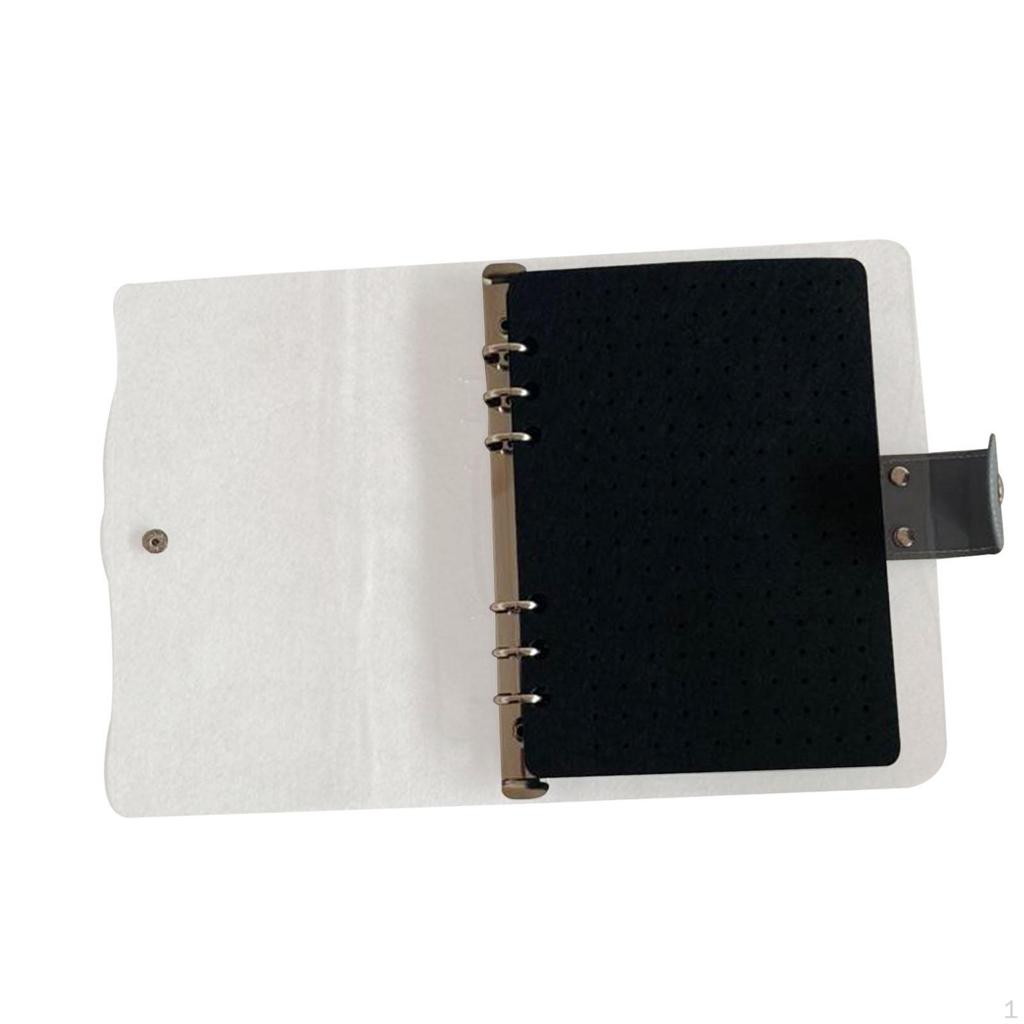 Pin Organizer Book Enamel Display Binder Organization for Men Women Travel 8 Pages Portable