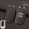 Чехол для ключа Toyota для Corolla, Camry, Levin, RAV4, Avalon, IZOA, CHR, Highlander - Кнопка-застежка