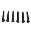 6 штифтов для гитарного бриджа, черные, изящные, простые, долговечные, стандартные, для гитары.