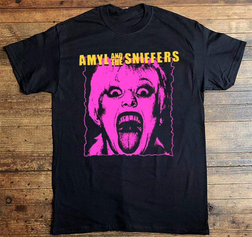 НОВЫЙ Постер Группы Amyl and the Sniffers Футболка Черная Все Размеры S-5XL AR1466 Унисекс Футболка