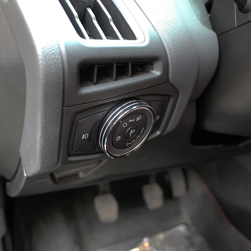 Для Ford Focus 3 MK3 Kuga Escape 2012 - 2019 Переключатель фар Кнопка Ручка Кольцо Накладка Отделка Аксессуары для интерьера
