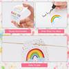 50pcs/100pcs Thank You Party Favors Tags,Thank You Gift Tags with String,Rainbow Thank You Tags, Making My Party So Bright Tags