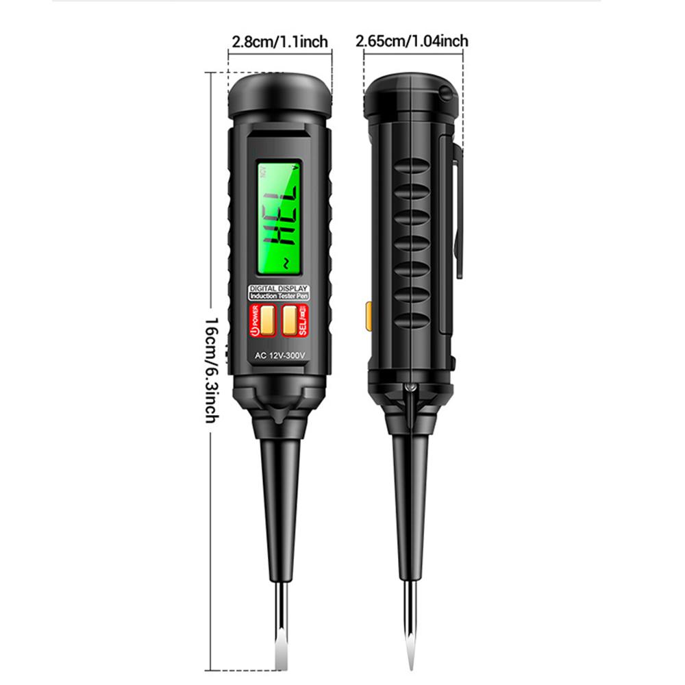 AC12-300V Бесконтактный индикатор напряжения, индукционный цифровой детектор мощности, умный электрический отвертка-щуп для цепи