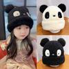 Autumn Winter Panda Ears Hat Warm Knitted Hat Fashion Ski Hat  for Children