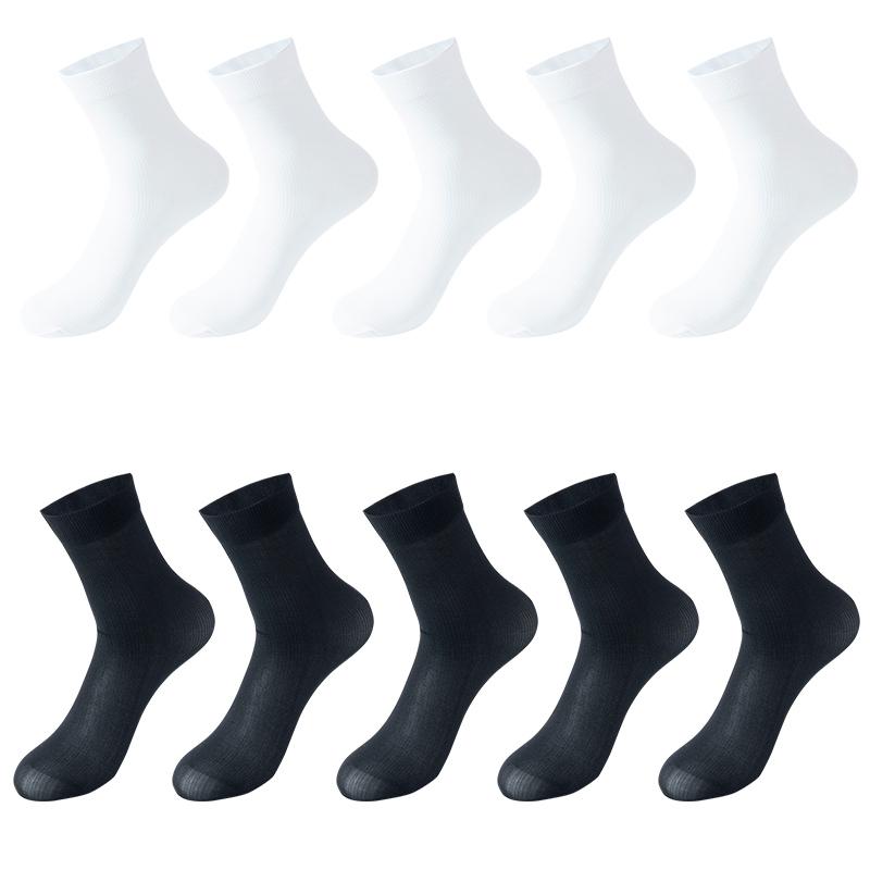10 пар в упаковке мужские носки из ледяного шелка, летние тонкие крутые деловые мужские короткие дышащие носки с дезодорантом, размер 38-45