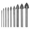 1pc Triangle Drill Bit 4/5/6/8/10/14mm Carbide Tip Drill Bit Cut Tool Professional Ceramic/Tile/Marble/Glass Drills Accessories
