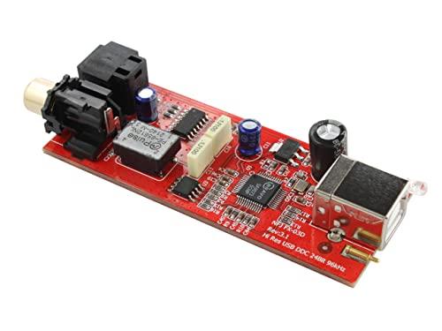 FX-AUDIO- FX-D03J DDC с питанием от USB-шины Добавляет оптический и коаксиальный цифровые выходы через USB-соединение, Совместим с высоким разрешением, Оптический, Коаксиальный, 6-мес