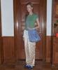 Сумка Maison Creme Check Frill Reversible Bag _ Гингэм Синий