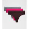 Нижнее белье Underease High Rise Thong, 3 шт., страстный солнечный серый Goodnight Plum