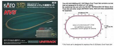 KATO KATO HO Gauge HO Unitrack R550 Endless Track Set Набор для железнодорожных моделей HV-5 3-115