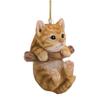 Car Pendant for Rearview Mirror Cute Cat Shape Acrylic Car Rearview Mirror Decoration -
