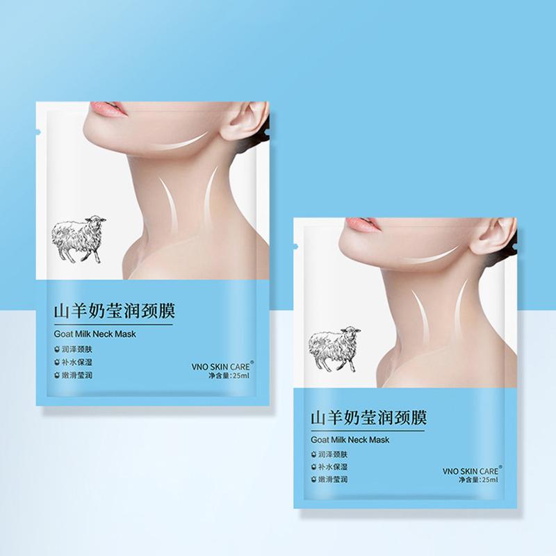 10/20/30/40pcs Goat Milk Neck Mask Collagen Firming Hydrating Nourishing Neck Skincare Masks Moisturizing Beauty Necks Skin Care