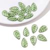 Transparent Green Transparent Leaf Shape Beads Charms Leaf Shape Beads  Necklace Accessories