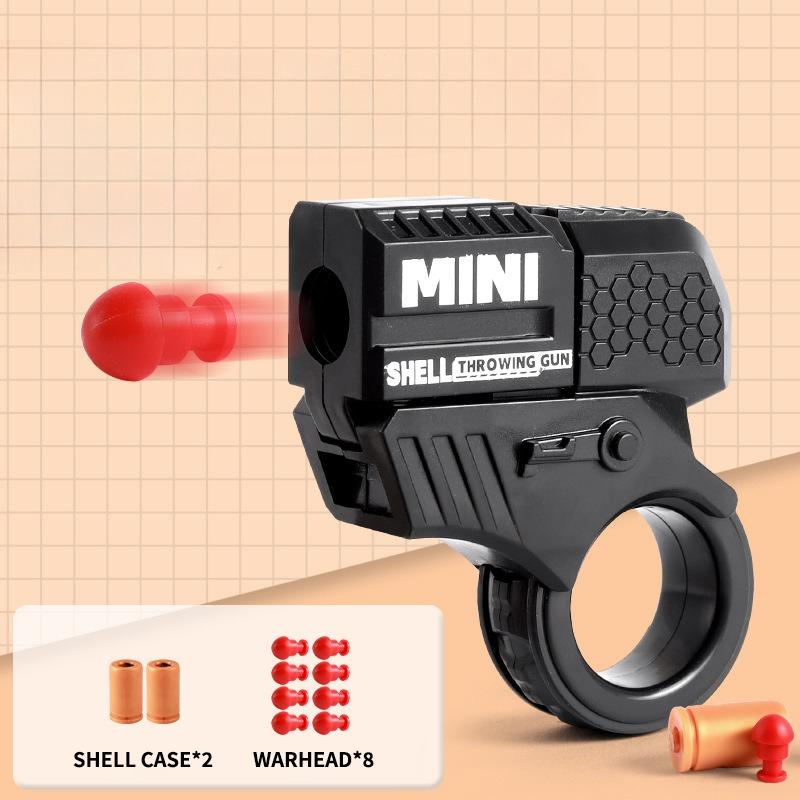 Мини-пистолет для метания снарядов, вращатель для пальцев, декомпрессионный игрушечный пистолет, офисные игрушки для снятия стресса и беспокойства, подарки для детей и взрослых