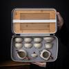 Ru Kiln Portable Travel Tea Set